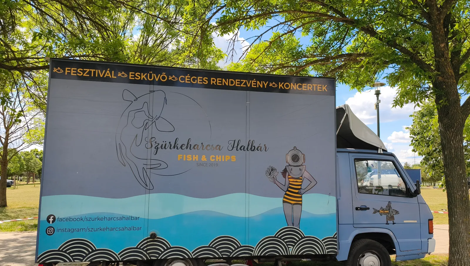 A Szürkeharcsa foodtruck rendezvényeken – fesztivál, esküvő, céges rendezvény